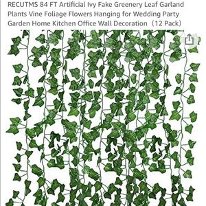 Ivy vine with string lights